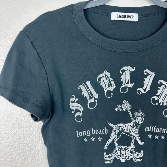 Daydreamer Sublime King Pup Tee Shirt XS Casual Y2K Grunge Summer Lightweight - Picture 3 of 5